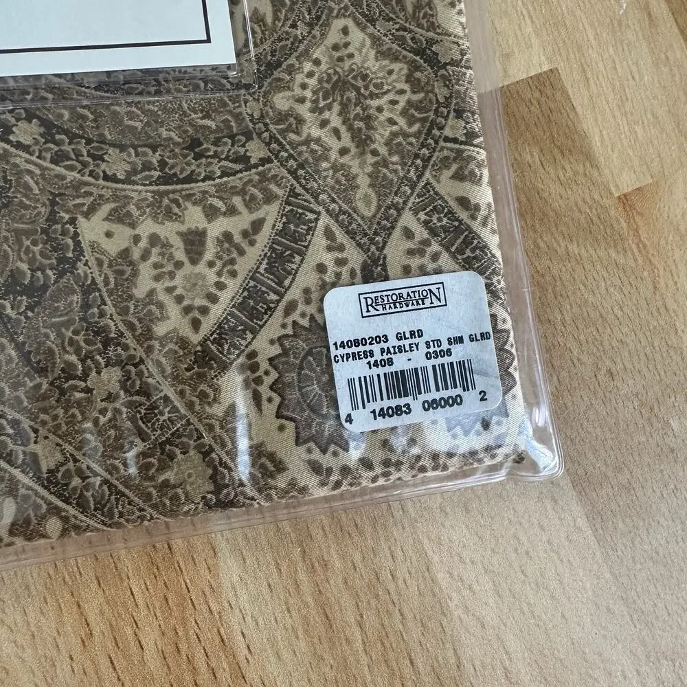 SINGLE NEW Restoration Hardware Italian Cypress Paisley Standard Pillow Sham